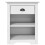 Berkfield Bedside Cabinet BODO White 53x38.5x66 cm Solid Wood Pine 3
