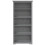 Berkfield Bookcase BODO Grey 80x38x180 cm Solid Wood Pine 5-Tier 3