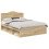 Berkfield Bed Frame Sonoma Oak 150 x 200 cm Solid Pine Wood 2