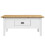 Berkfield Coffee Table BODO White and Brown 100x55x45 cm Solid Wood Pine 3