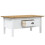 Berkfield Coffee Table BODO White and Brown 100x55x45 cm Solid Wood Pine 4