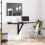 Berkfield Folding Wall Table Black 100x60x56 cm Engineered Wood 3