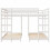 Berkfield Triple Bunk Bed Frame White 160 x 200 cm Solid Pine Wood 4