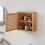 Berkfield Wall Cabinet 42x18x42 cm Solid Wood Walnut 3