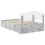 Berkfield Bed Frame Concrete Grey 135 x 190 cm Engineered Wood 6