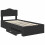 Berkfield Bed Frame with Headboard Black 100 x 200 cm Engineered Wood 5