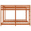 Berkfield Triple Bunk Bed Frame Wax Brown 200 x 200 cm Solid Pine Wood 5