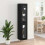 Berkfield Highboard 2 pcs Black Oak Glass 4