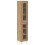 Berkfield Highboard 2 pcs Artisan Oak Glass 2