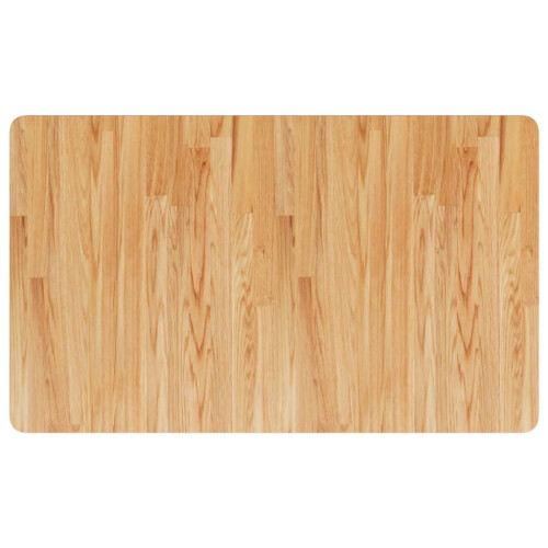 Berkfield Bathroom Countertop Light Brown 100x60x1.5cm Treated Solid Wood 1