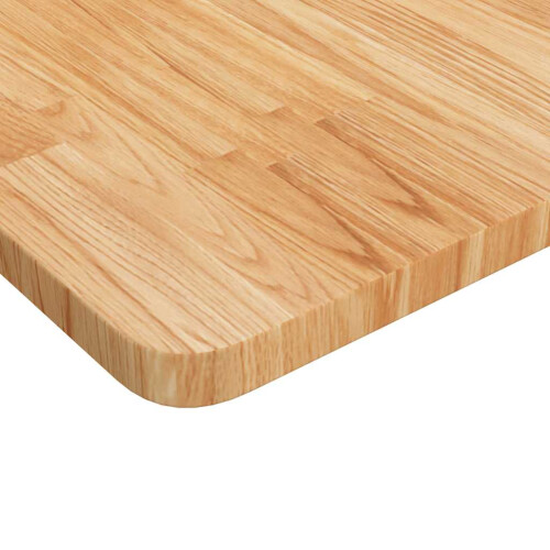 Berkfield Bathroom Countertop Light Brown 80x40x2.5cm Treated Solid Wood 2