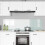 Berkfield Kitchen Backsplash 2 pcs White 90 x 50 cm Tempered Glass 3