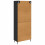 Berkfield Highboard with Drawer 2 pcs Black Oak Engineered Wood 6