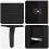 Berkfield Highboard with Drawer 2 pcs Black Oak Engineered Wood 7