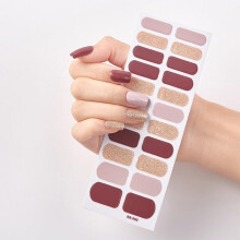 3D Waterproof Nail Stickers Set Self Adhesive Full Cover Foil Wraps Fast Salon Manicure SS02