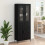 Berkfield Highboard with Drawer 2 pcs Black Oak Engineered Wood 4