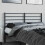 Berkfield Metal Replace Headboard Black 120 cm 3