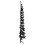 Berkfield Slim Artificial Half Christmas Tree with Stand Black 210 cm 4