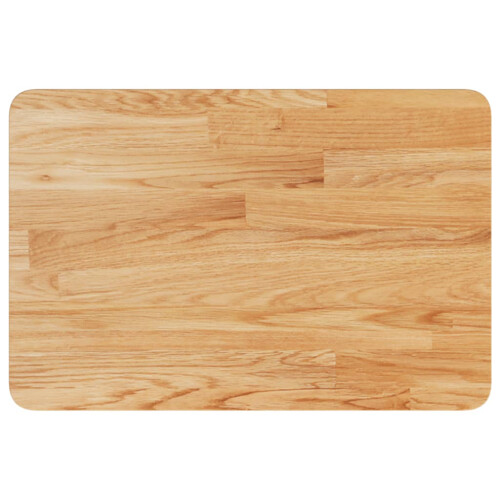 Berkfield Bathroom Countertop Light Brown 60x40x2.5cm Treated Solid Wood 1