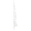 Berkfield Slim Artificial Half Christmas Tree with Stand White 210 cm 4