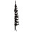 Berkfield Slim Artificial Half Christmas Tree with Stand Black 120 cm 4