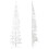 Berkfield Slim Artificial Half Christmas Tree with Stand White 210 cm 5