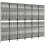 Berkfield Room Divider 6 Panels Grey Poly Rattan 4
