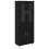 Berkfield Highboard 2 pcs Black Oak Engineered Wood 2