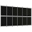 Berkfield 6-Panel Room Divider Black 300x180 cm Fabric 2