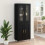 Berkfield Highboard 2 pcs Black Oak Engineered Wood 4