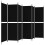 Berkfield 6-Panel Room Divider Black 300x180 cm Fabric 5