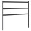 Berkfield Metal Replace Headboard Black 100 cm 2