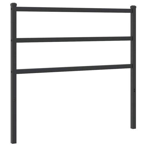 Berkfield Metal Replace Headboard Black 100 cm 1