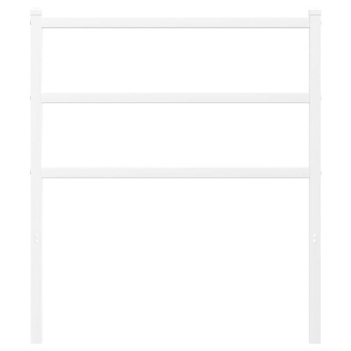 Berkfield Metal Replace Headboard White 75 cm 2