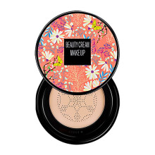 Cushion Foundation for Mature Skin, Moisturizing Lightweight Face Makeup with Natural Even Coverage 30ml