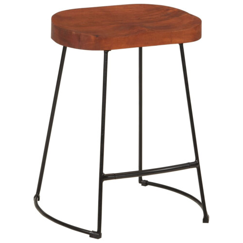 Berkfield Gavin Bar Stools 2 pcs 45x38x53 cm Solid Wood Mango 2