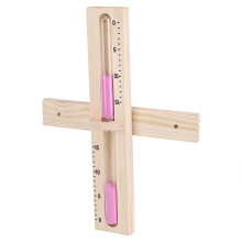 Sauna Sand Timer Wooden Hourglass 15Minute Wall Mounted Sand Clock for Sauna Room Precise Countdown