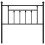 Berkfield Metal Replace Headboard Black 90 cm 4