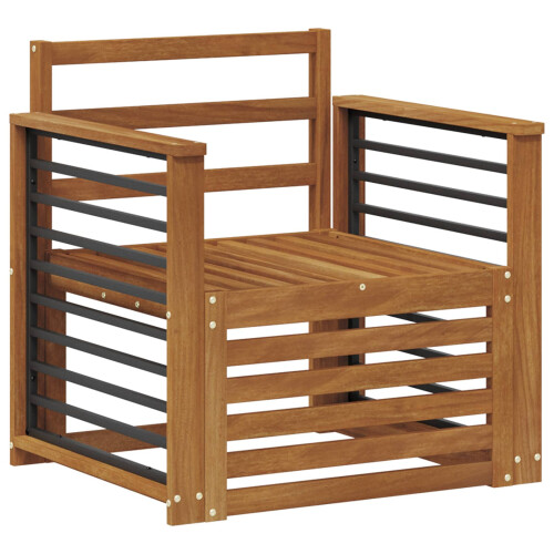 Berkfield Outdoor Sofa Solid Acacia Wood Natural 1