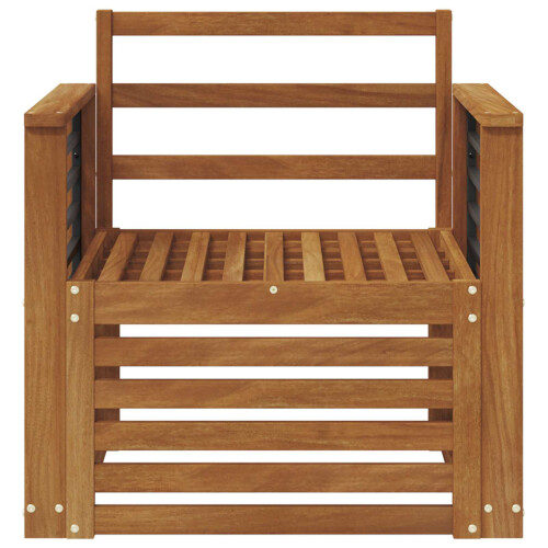 Berkfield Outdoor Sofa Solid Acacia Wood Natural 2