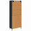 Berkfield Highboard with Drawer 2 pcs Black Oak Engineered Wood 6