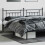 Berkfield Metal Replace Headboard Black 200 cm 3