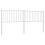 Berkfield Metal Replace Headboard White 180 cm 2