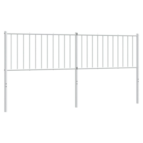 Berkfield Metal Replace Headboard White 180 cm 1