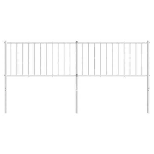 Berkfield Metal Replace Headboard White 180 cm 2