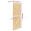 Berkfield Door NARVIK Natural 80 x 210 cm Solid Pine Wood 6
