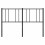 Berkfield Metal Replace Headboard Black 140 cm 5
