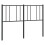 Berkfield Metal Replace Headboard Black 135 cm 4