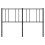 Berkfield Metal Replace Headboard Black 135 cm 5
