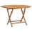 Berkfield Folding Garden Table 110x110x75 cm Solid Wood Teak 2